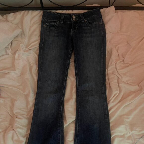 Women's Navy and Black Jeans - Picture 1 of 5